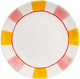 Blond amsterdam , even bijkletsen everyday stripes: bord 26 cm roze geel