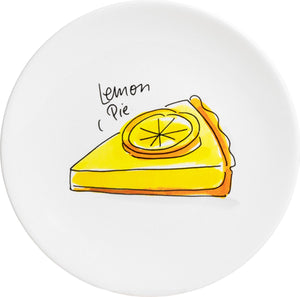 Blond amsterdam , even bijkletsen: bord lemon pie, 18cm