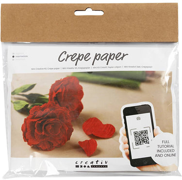Creativ company cc creatieve mini hobbyset crêpepapier bloemen rozen