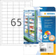 Herma diepvriesetiketten wit 38.1x21.2 a4