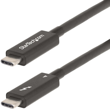 Startechcom startech.com 6ft (2m) active thunderbolt 4 cable, 40gbps, 100w pd, 4k8k, intel certified, compatible wthunderbolt 3usb 3.2displayport (a40g2mb-tb4-cable) - usb-kabel