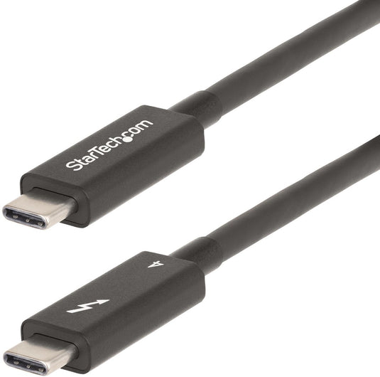 Startechcom startech.com 6ft (2m) active thunderbolt 4 cable, 40gbps, 100w pd, 4k8k, intel certified, compatible wthunderbolt 3usb 3.2displayport (a40g2mb-tb4-cable) - usb-kabel