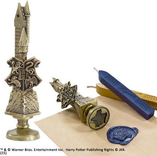 The noble collection noble collection waxzegel harry potter - hogwarts 10 cm brons