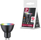 Paulmann standaard 230 v smart home zigbee 3.0 led-reflector gu10 350lm 4,8w rgbw+ dimbaar zwart mat