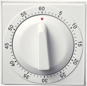Westmark timer, mechanisch, voor 60 min, retro-look, kunststof, retro, wit zwart, 10982260