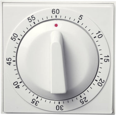 Westmark timer, mechanisch, voor 60 min, retro-look, kunststof, retro, wit zwart, 10982260