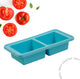 The original foodcube – babyvoedingbewaarbakje – meal prep bakje – diepvriesbakje – vershoudbakje – 100% siliconen vriezer tray met deksel – bpa vrij – geschikt voor vriezer, magnetron, oven vaatwasser – 2x 500ml - blauw
