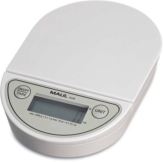 Maul postweegschaal oval tot 2 kg wit