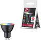 Paulmann standaard 230 v smart home zigbee 3.0 led-reflector gu10 350lm 4,8w rgbw+ dimbaar zwart mat
