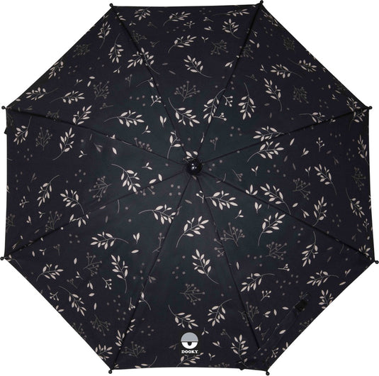Dooky parasol kinderwagen - romantic leaves black