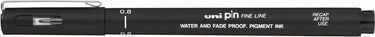 Uni-ball permanente markeerstift pin08-200(s) zwart 12 stuks