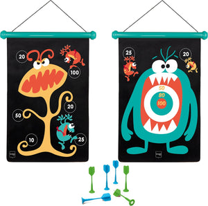 Scratch magnetische darts - monsters (l) - 36x55cm - 2-zijdig - 5 jaar