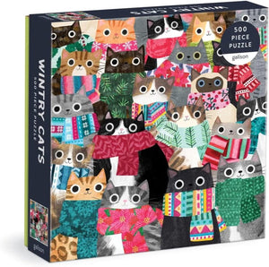 Wintry cats 500 piece puzzle