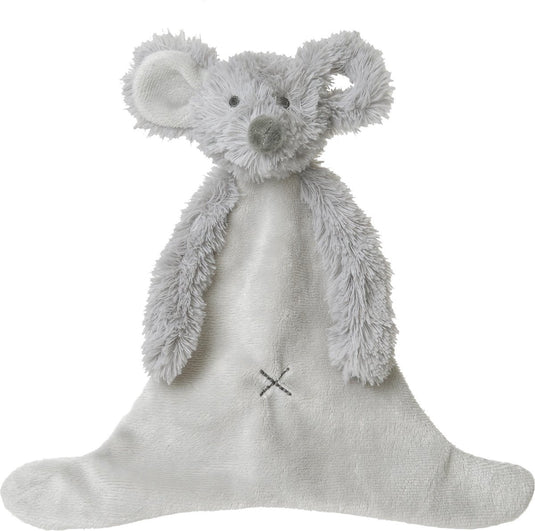 Happy horse muis mindy knuffeldoekje - grijs - baby cadeau