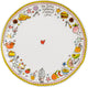 Blond amsterdam , even bijkletsen: dinerbord 26 cm roze