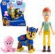 Paw patrol - speelfigurenset met 3 verzamelfiguren van chase, kapitein turbot en baby-octopus