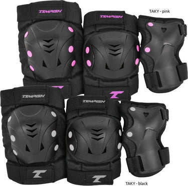 Tempish – taky – skatebescherming – 3-pack – volwassenen – zwart – complete set voor skaten – maat xl
