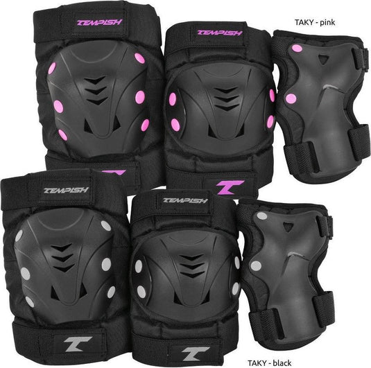 Tempish – taky – skatebescherming – 3-pack – volwassenen – zwart – complete set voor skaten – maat xl