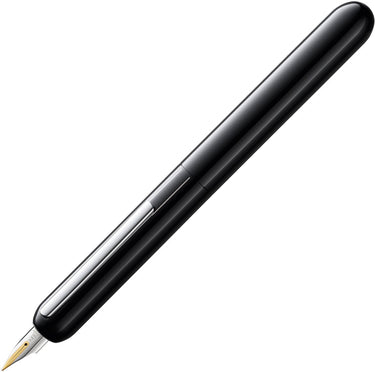 Lamy dialog 3 vulpen 074 - fascinerende vulpen in glanzend zwarte lak met draaimechanisme en volledig intrekbare, gedeeltelijk platina vergulde 14-karaats gouden penpunt - penpuntgrootte f
