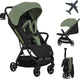 Lionelo julie air - ultralichte buggy - reisbuggy - auto-folding compact - slechts 7,5 kg - reizen handbagage - verstelbare rugleuning tot ligstand - xxl zonnescherm met upf50+ - onderhoudsvrije wielen - vanaf 6 maanden tot 22 kg - kinderwagen