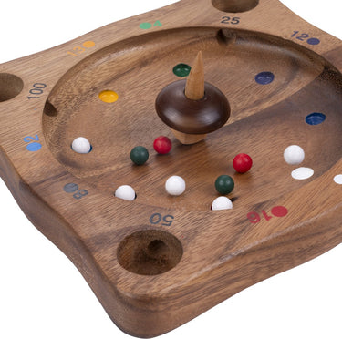 Longfield roulette – houten strategiespel – klassiek punten- en kansspel – tolspel met balletjes – gezelschapsspel – engelhart