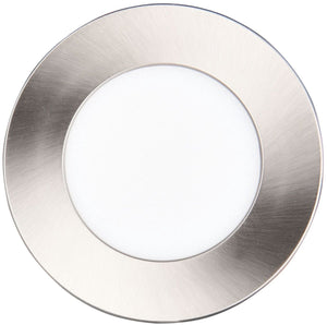 Trio himal - inbouwspot - nikkel mat - incl. 1x smd 3,5 w - plafondbevestiging - helderheid instelbaar - dip - schakelaar