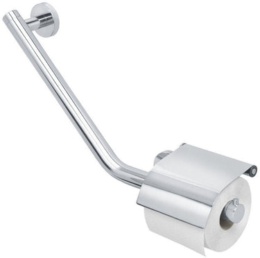 Tiger boston - comfort safety - handgreep - wandbeugel met wc rolhouder met klep - links - rvs gepolijst