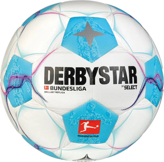 Derbystar bundesliga brillant replica v23 fifa basic ball 162008c, unisex, wit, bal naar voetbal, maat: 5