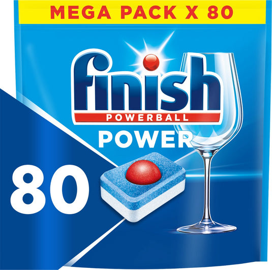 Finish power all in one regular vaatwastabletten - 80 capsules