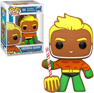 Dc comics funko aquaman verzamelfiguur holiday 2022 pop! heroes aquaman 9 cm multicolours