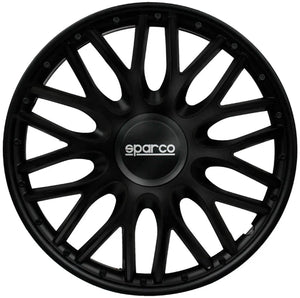 Sparco wieldoppen roma 16 inch zwart - 4 stuks