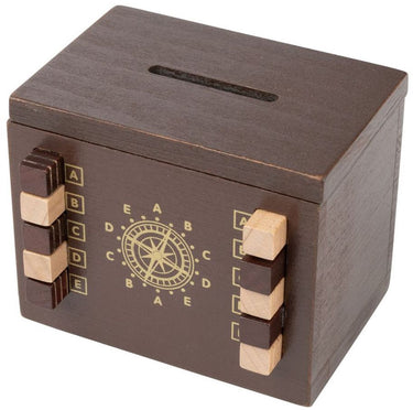 Philos puzzel secret box locksmith houten spaarpot en puzzeldoos.