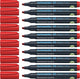 Schneider schrijfwaren schneider permanent marker - maxx 133 - beitelpunt - rood - 10 stuks - s-113302-10