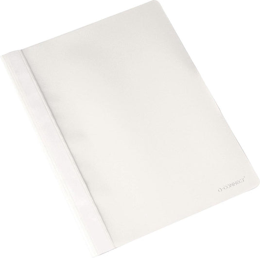 Q-connect snelhechtmap, a4, wit 25 stuks
