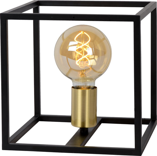 Lucide ruben - tafellamp - 1xe27 - zwart