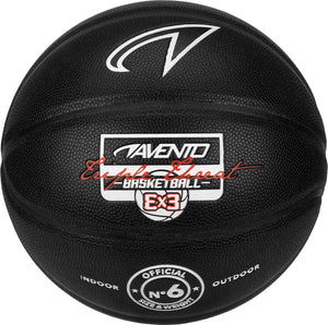 Avento basketbal maat 6 - triple threat - zwart wit 6