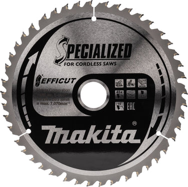 Makita cirkelzaagblad voor hout | efficut | ø 216mm asgat 30mm 45t - e-06971