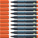 Schneider schrijfwaren schneider permanent marker - maxx 133 - beitelpunt - oranje - 10 stuks - s-113306-10