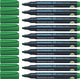Schneider schrijfwaren schneider permanent marker - maxx 133 - beitelpunt - groen - 10 stuks - s-113304-10