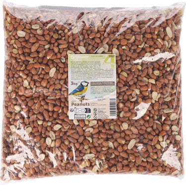 Flamingo vogelvoer – four seasons gepelde pinda’s – 3 kg – energierijk voedzaam – voor buitenvogels