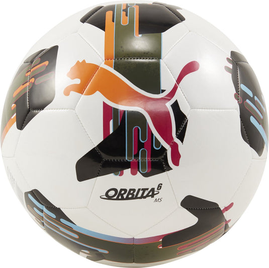 Puma orbita 6 ms unisex voetbal - white-multicolor