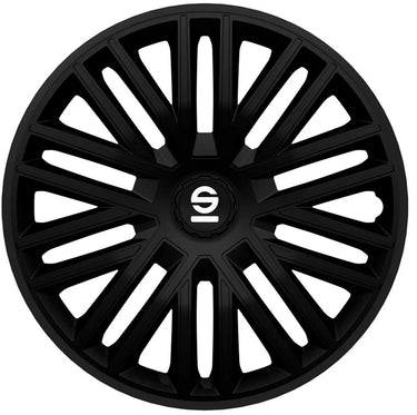 wieldoppen Bergamo 14 inch ABS zwart 4 stuks