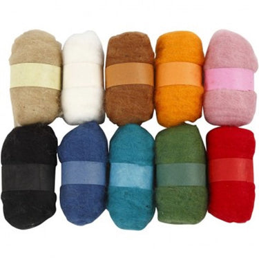 Creativ company http: www.cchobby.nl gekaarde-wol-diverse-kleuren-10x25-gr-1-doos