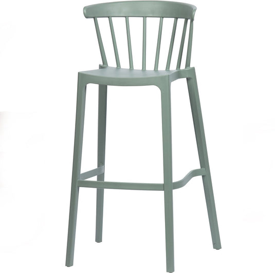 Woood bliss barstoel binnen buiten - kunststof - jadegroen - 103x54x51