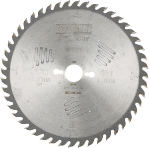 Dewalt cirkelzaagblad voor hout | extreme | ø 250mm asgat 30mm 48t - dt4323-qz