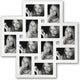 Zep - multi fotolijst milano wit voor 12 foto's 10x15 afmeting 59,5x60 - mf104