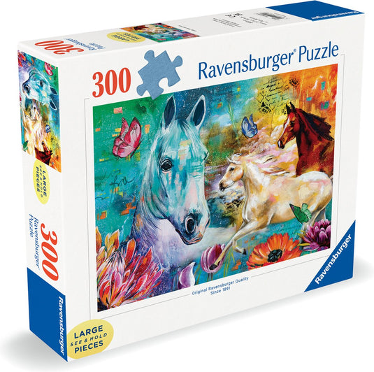 Ravensburger puzzel lady, fate and fury - legpuzzel - 300 stukjes extra groot