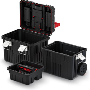 Kistenberg - mobile gereedschapskoffer sorteerdoos op wielen - 450 x 360 x 640 mm