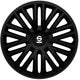 wieldoppen Bergamo 15 inch ABS zwart 4 stuks
