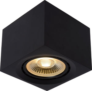 Lucide fedler - plafondspot (plafondlamp) - led dim to warm - gu10 (es111) - 1x12w 2200k 3000k - zwart